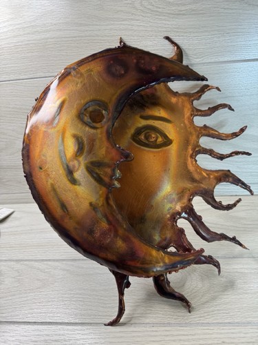 Golden sun and crescent moon - crescent,