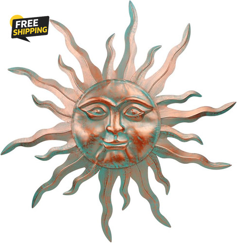 Large metal sun - metal,